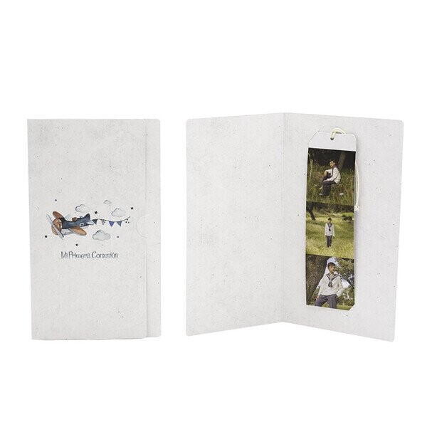 Carpeta + Marcapáginas Avioneta Comunión