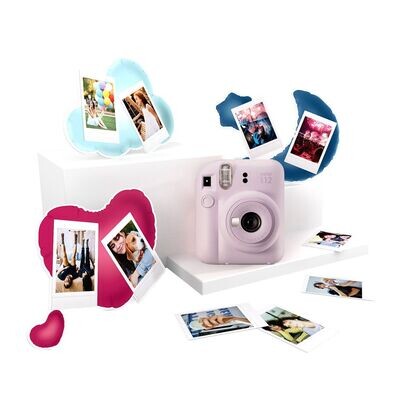 Fujifilm Instax Cámara Instantánea MINI 12 Lilac Purple Kit Best Memories