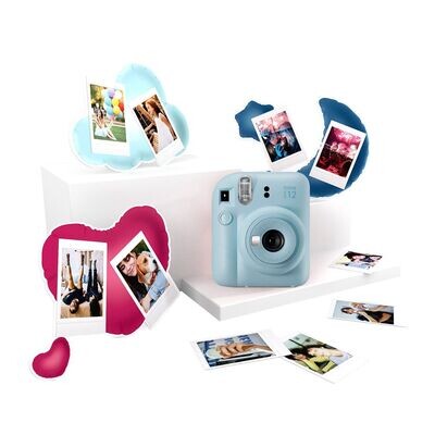 Fujifilm Instax Cámara Instantánea MINI 12 Pastel Blue Kit Best Memories
