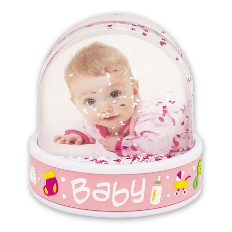 Photo globe baby pink