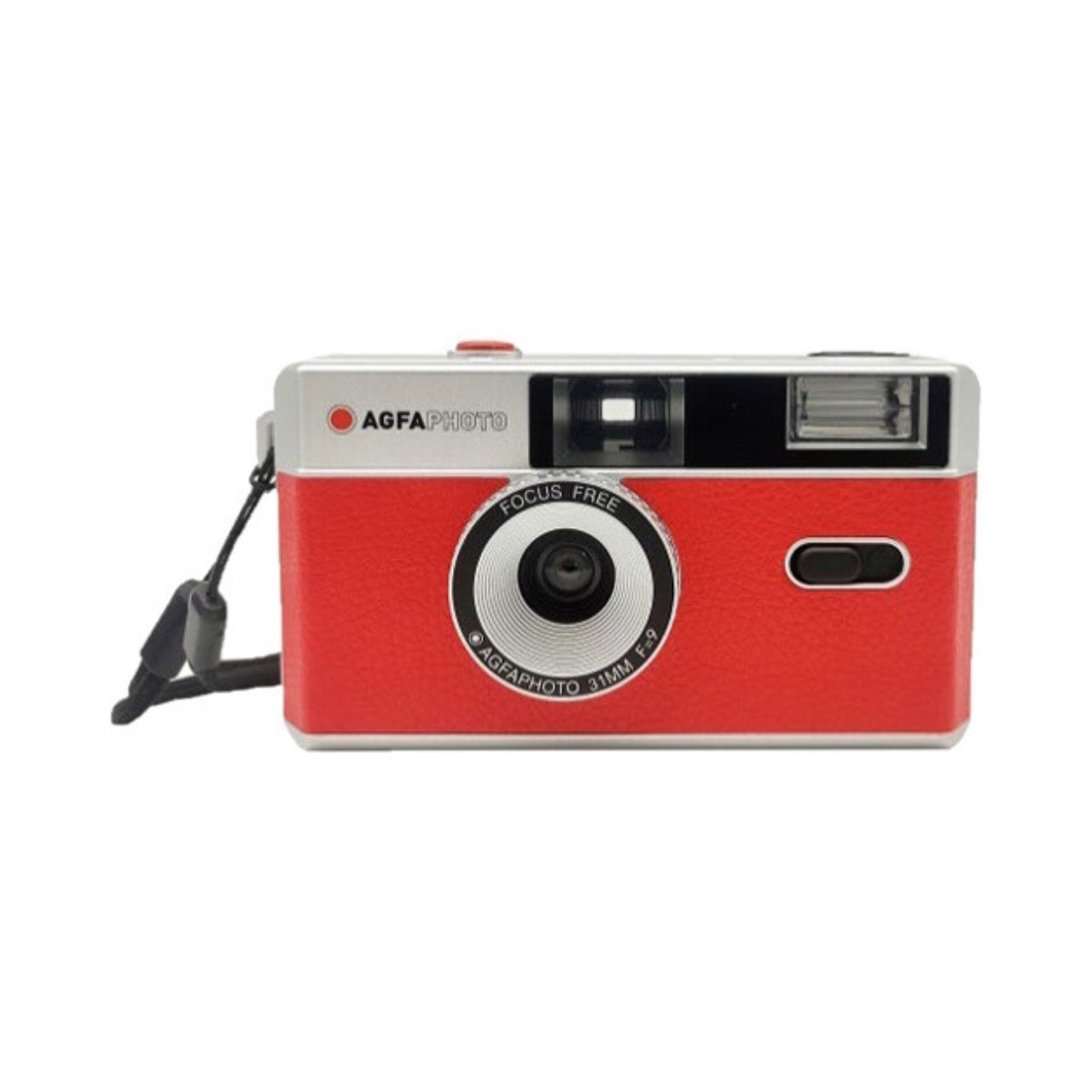 AgfaPhoto Cámara Analógica 35mm Reusable con Flash Roja