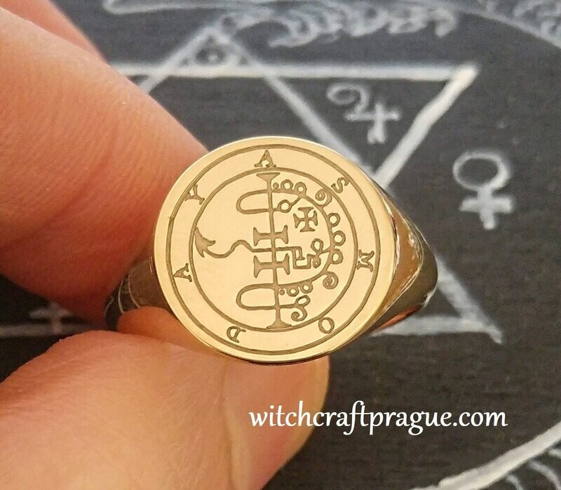 Goetia Asmodai sigil ring