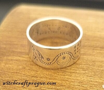 Witchcraft protection ring from evil and pain