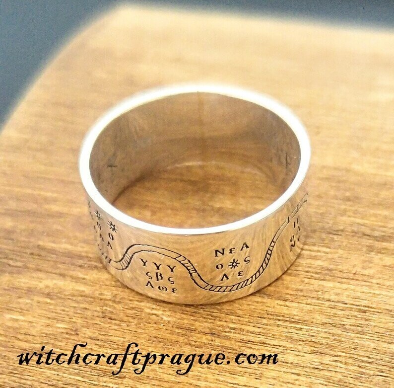 Witchcraft protection ring from evil and pain