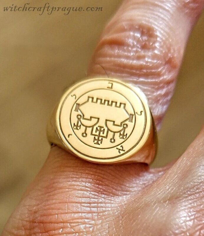 Goetia Belial seal ring witchcraft amulet