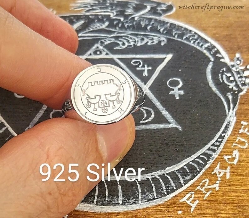 Goetia Belial seal ring witchcraft amulet