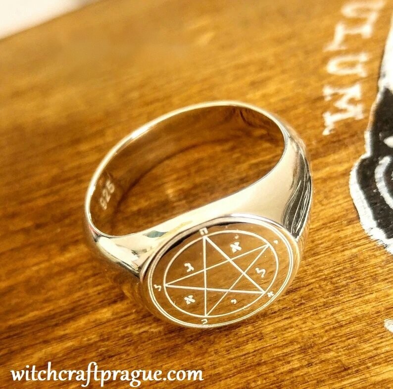 First Pentacle of Mercury ring  seal of Solomon
