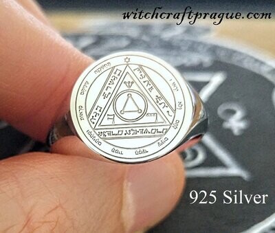 Sixth Pentacle of the Sun seal of Solomon ring