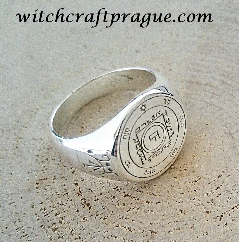 Fifth Pentacle of Venus ring seal of Solomon