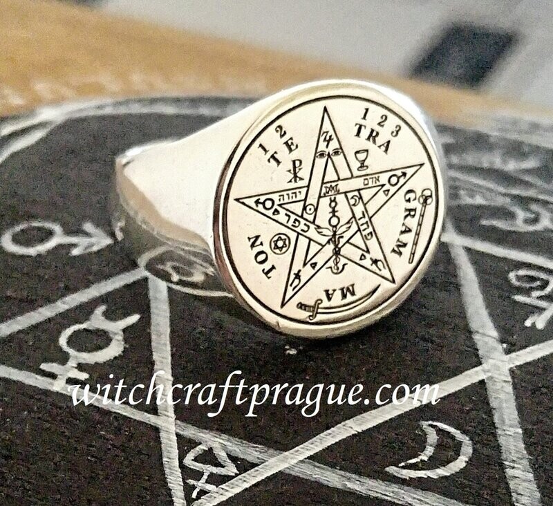 Alchemy Protection ring witchcraft amulet