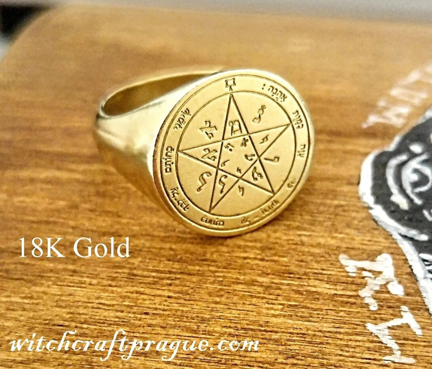 Witchcraft Second Pentacle of Venus seal of Solomon ring