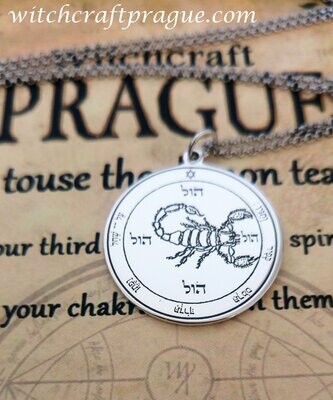 Witchcraft fifth Pentacle of Mars necklace seal of Solomon