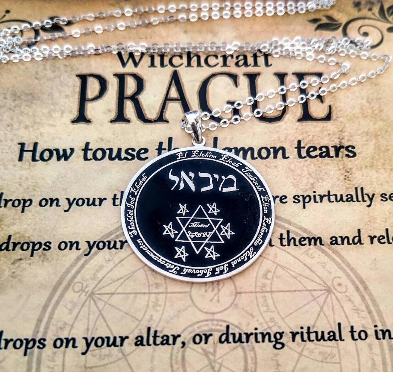 Custom Alchemy seal necklace amulet witchcraft talisman