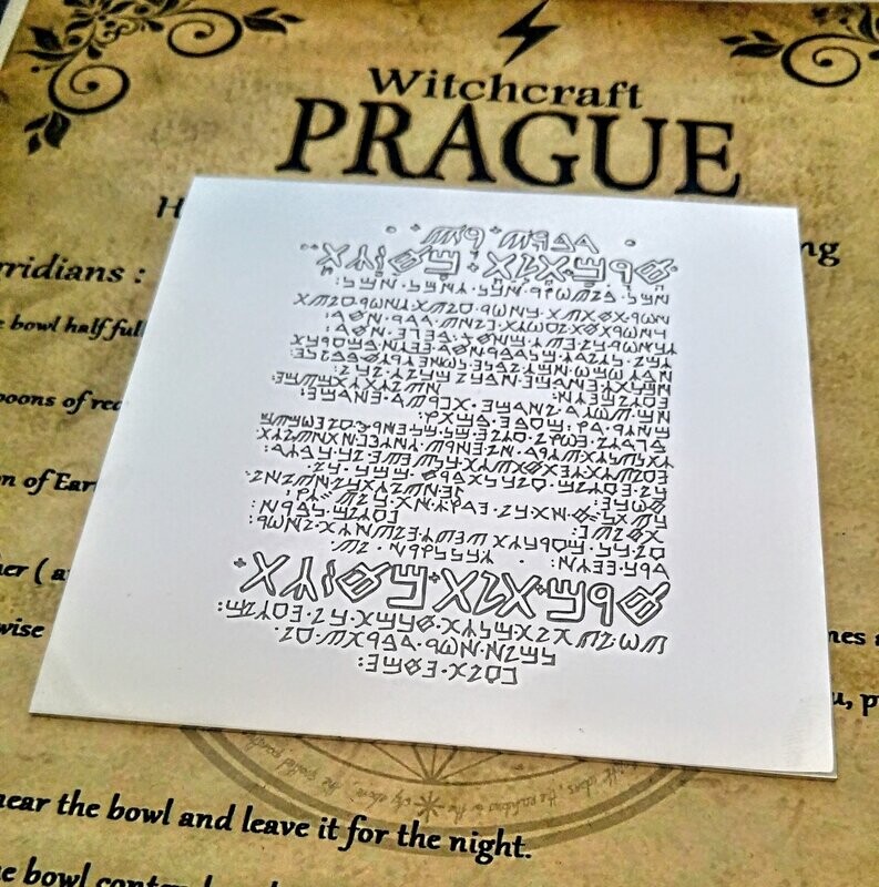 The Emerald tablet of Hermes poster alchemy talisman witchcraft amulet