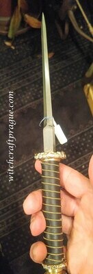 Witchcraft ceremonial dagger with Opal gemstones atheme