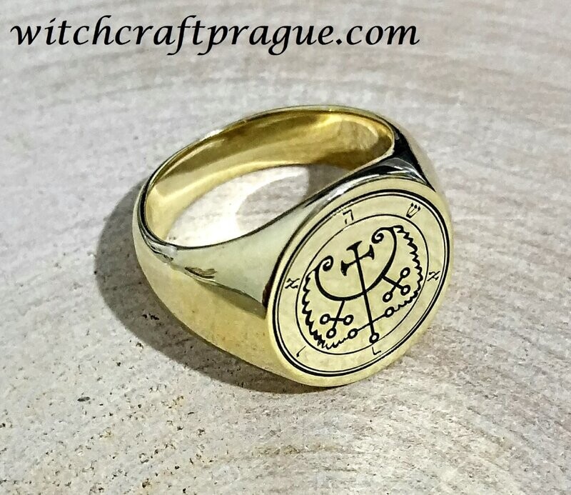 Goetia Hauras sigil ring witchcraft amulet Seal of Solomon