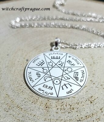 Witchcraft Seven Planetary Seals necklace amulet for success