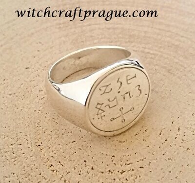 Witchcraft Pentacle of Solomon ring amulet