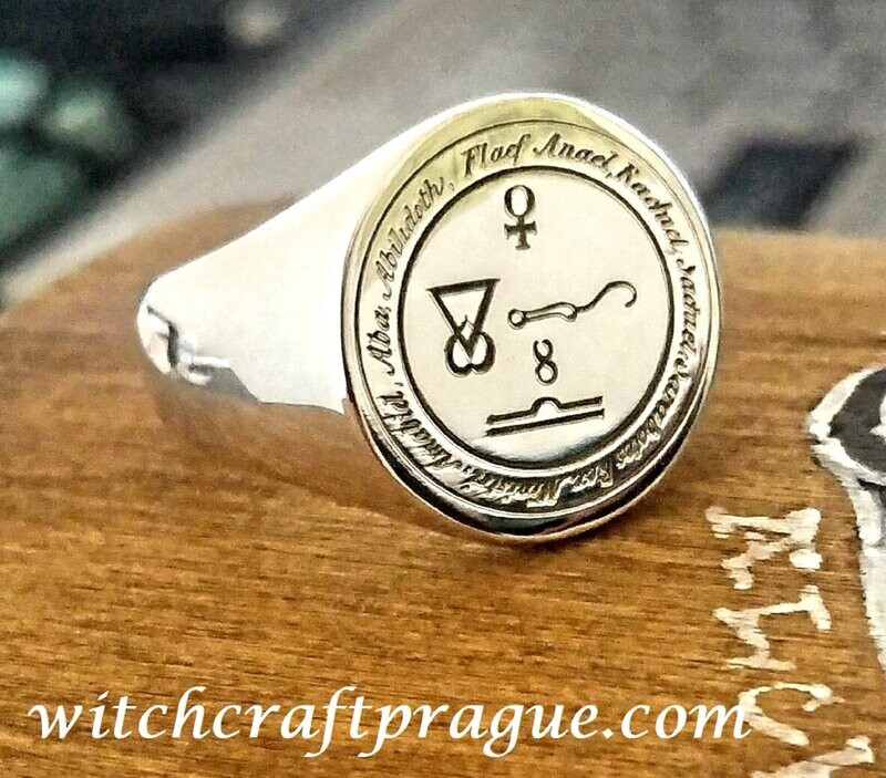 Witchcraft Archangel Anael sigil ring alchemy amulet