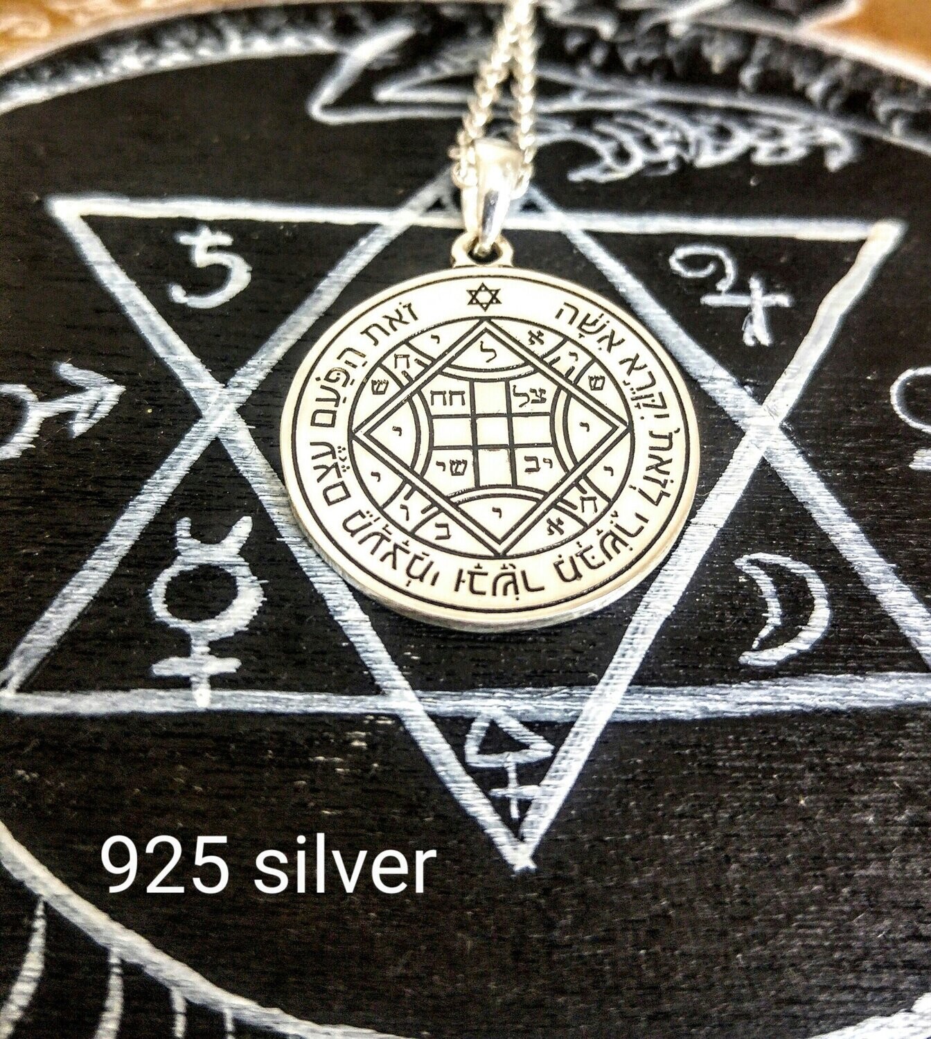 Witchcraft Fourth Pentacle of Venus necklace seal of Solomon amulet