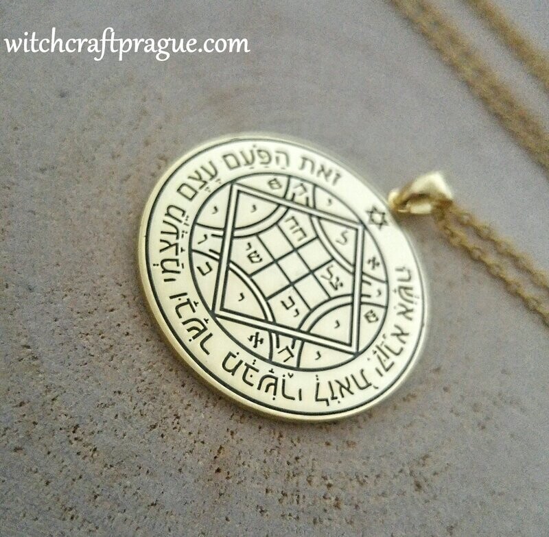 Witchcraft Fourth Pentacle of Venus necklace seal of Solomon amulet