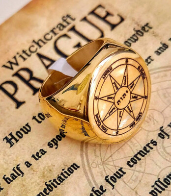 Witchcraft protection and blessing amulet ring