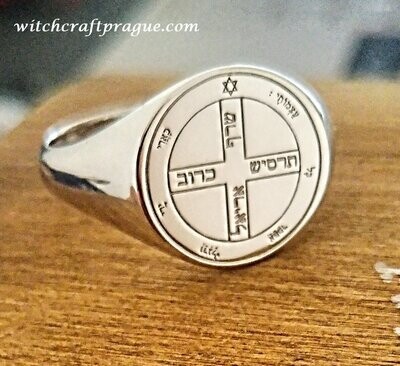 Witchcraft Sixth Pentacle of Jupiter ring seal of Solomon