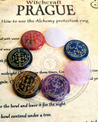 Alchemy Archangels stones sigil witchcraft amulet Wicca talisman
