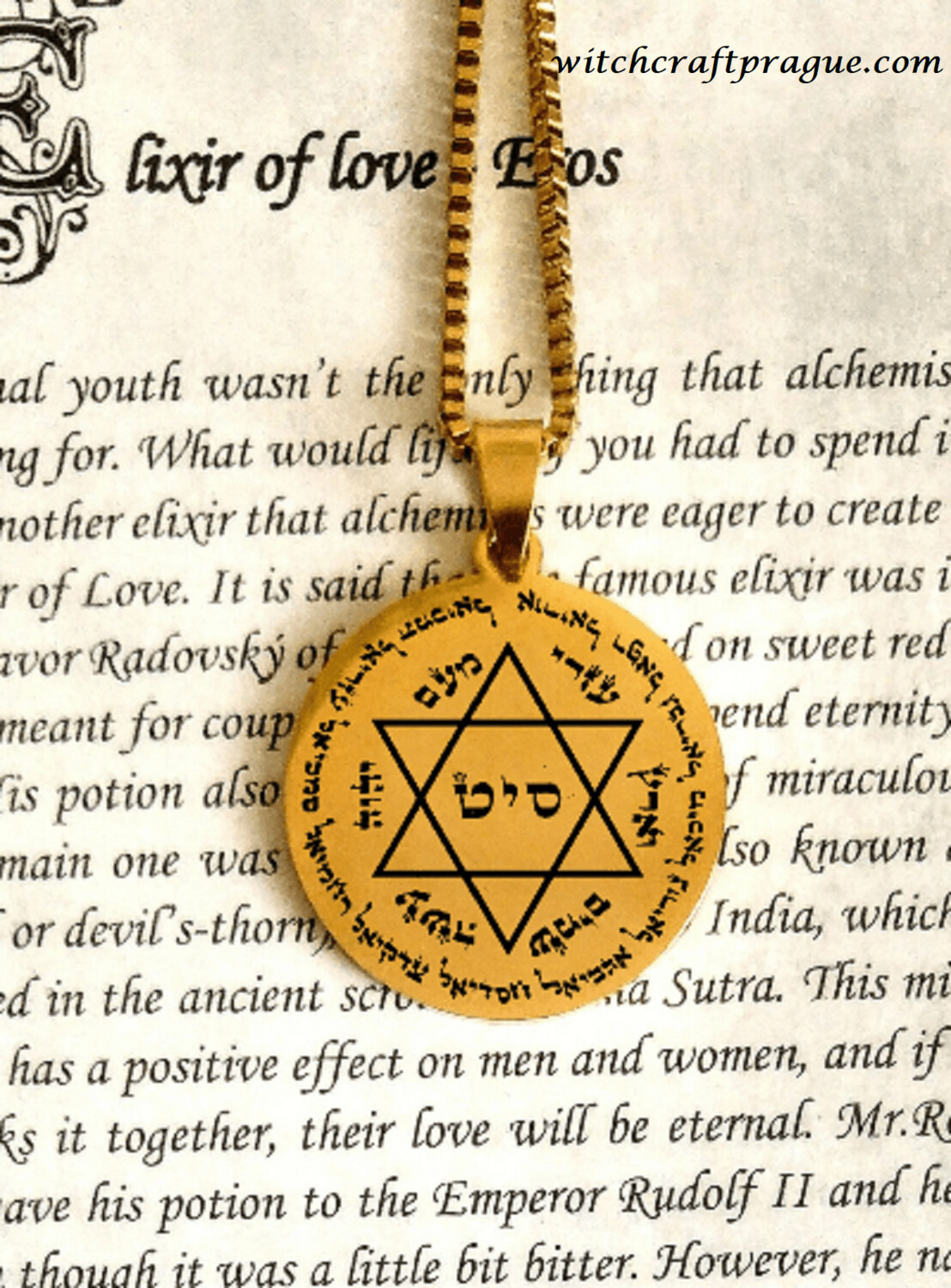 Witchcraft archangel spell necklace amulet name of God