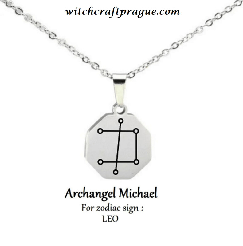 Witchcraft Archangels zodiac sigil necklace amulet, Your Zodiac: Leo