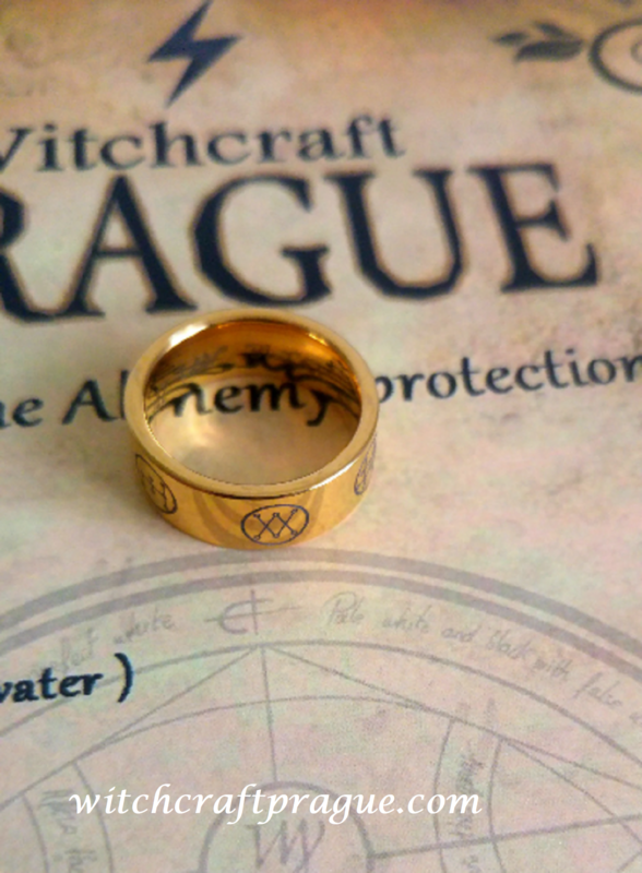 Witchcraft Archangels blessing and protection amulet ring