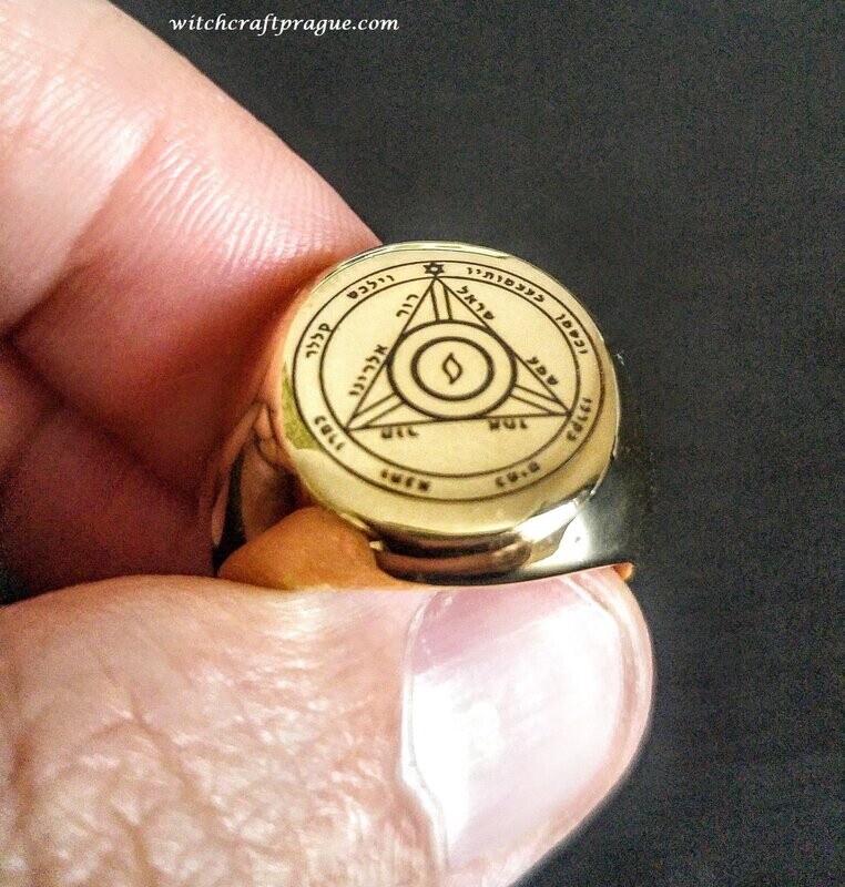 Fourth Pentacle of Saturn ring  lesser key