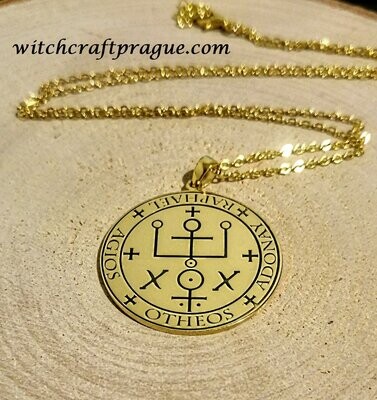 Witchcraft Archangel Raphael sigil necklace amulet