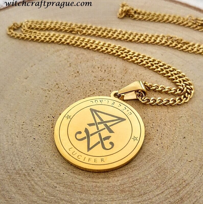 Lucifer morning star sigil necklace
