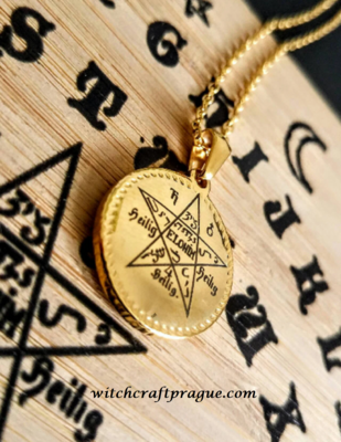 Witchraft protection amulet necklace,alchemy talisman