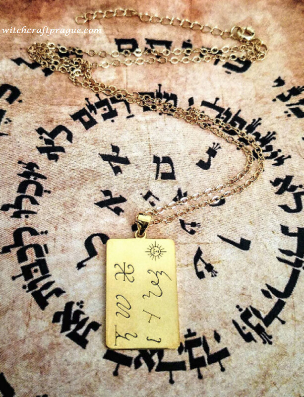 Angel of Love and joy amulet necklace alchemy