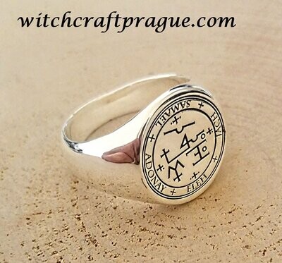 Witchcraft archangel Samael sigil ring alchemy talisman