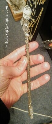 Witchcraft magic wand handmade crystals