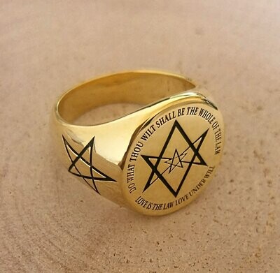 Thelema seal ring occult amulet witchcraft talisman