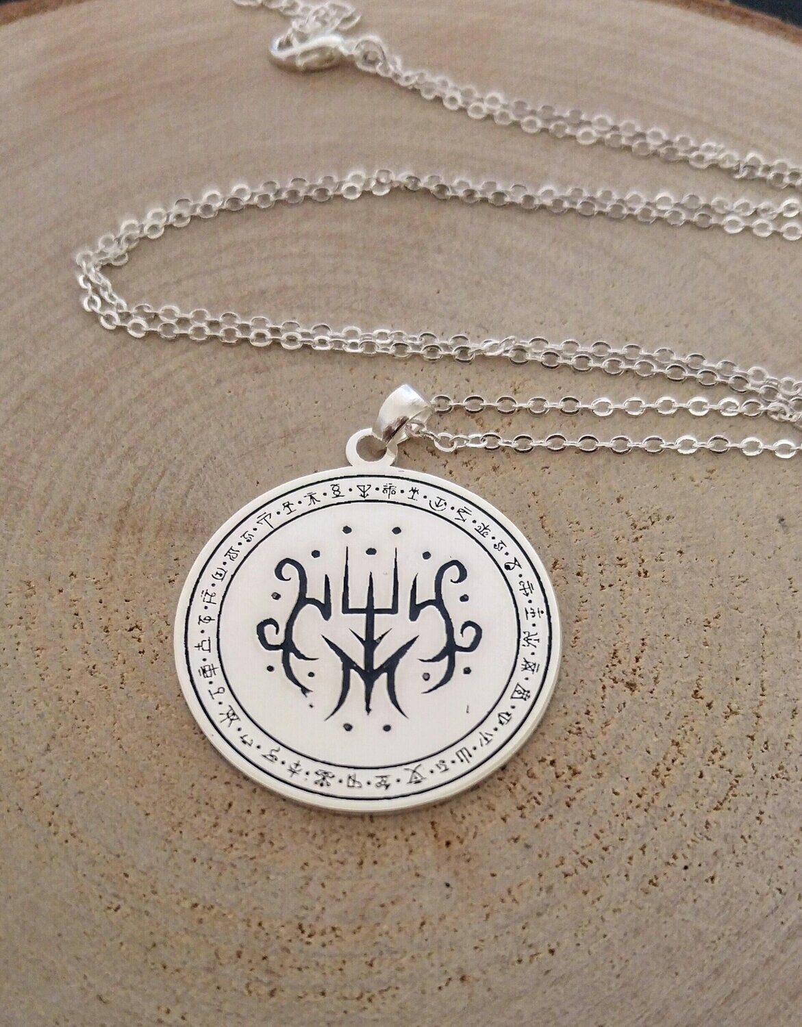 Witchcraft chaos magic sigil necklace amulet for protection