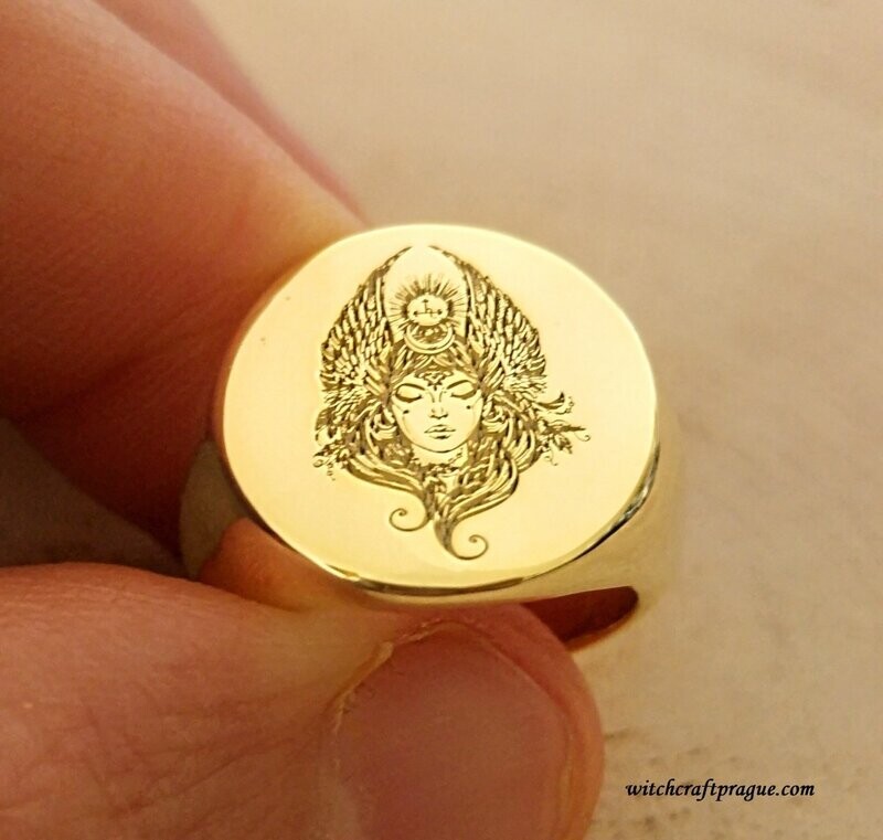 Witchcraft Lilith seal ring amulet