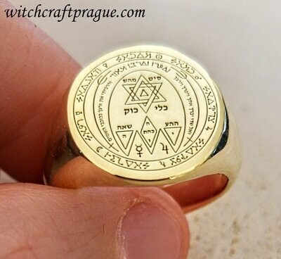 Witchcraft fertility seal ring Alchemy amulet Wicca talisman