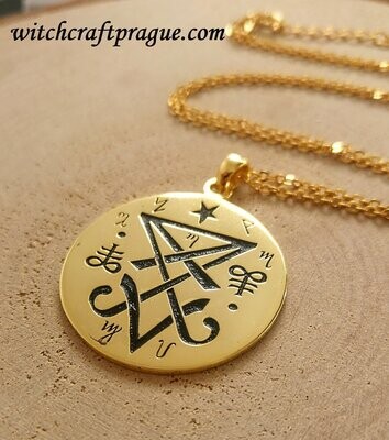 Lucifer Sigil necklace amulet Goetia witchcraft Wicca talisman