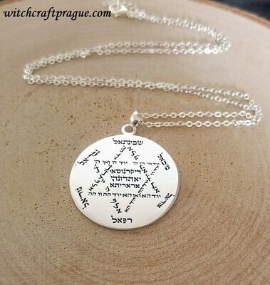 Witchcraft archangel name of God protection spell necklace amulet Wicca talisman