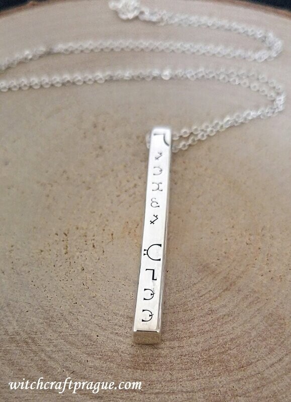 Alchemy necklace your name in the Angels language Enochian witchcraft