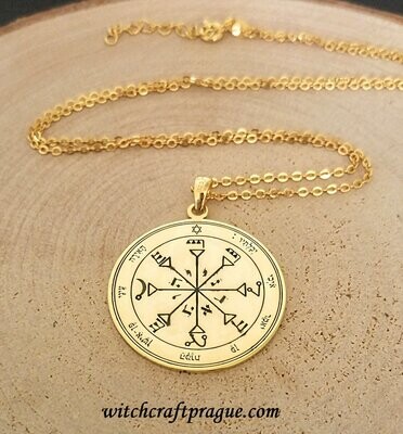 Witchcraft Fourth Pentacle of the Sun ring lesser key of Solomon amulet