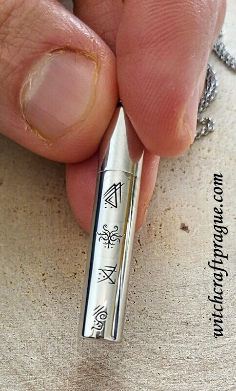 Scandinavian Amulet for protection and love spell bottle