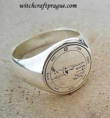 Fifth Pentacle of the Moon seal of Solomon ring