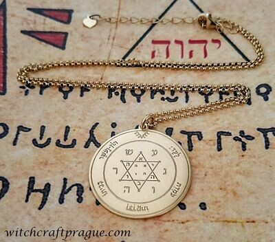 Alchemy Second Pentacle of Jupiter necklace key of Solomon