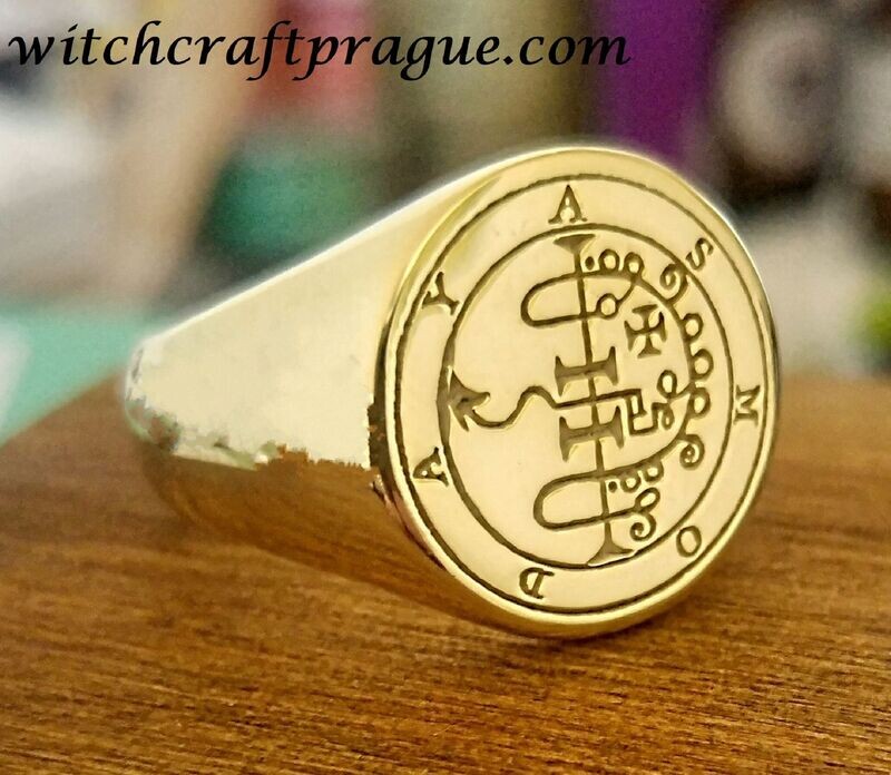 Goetia Asmodai sigil ring
